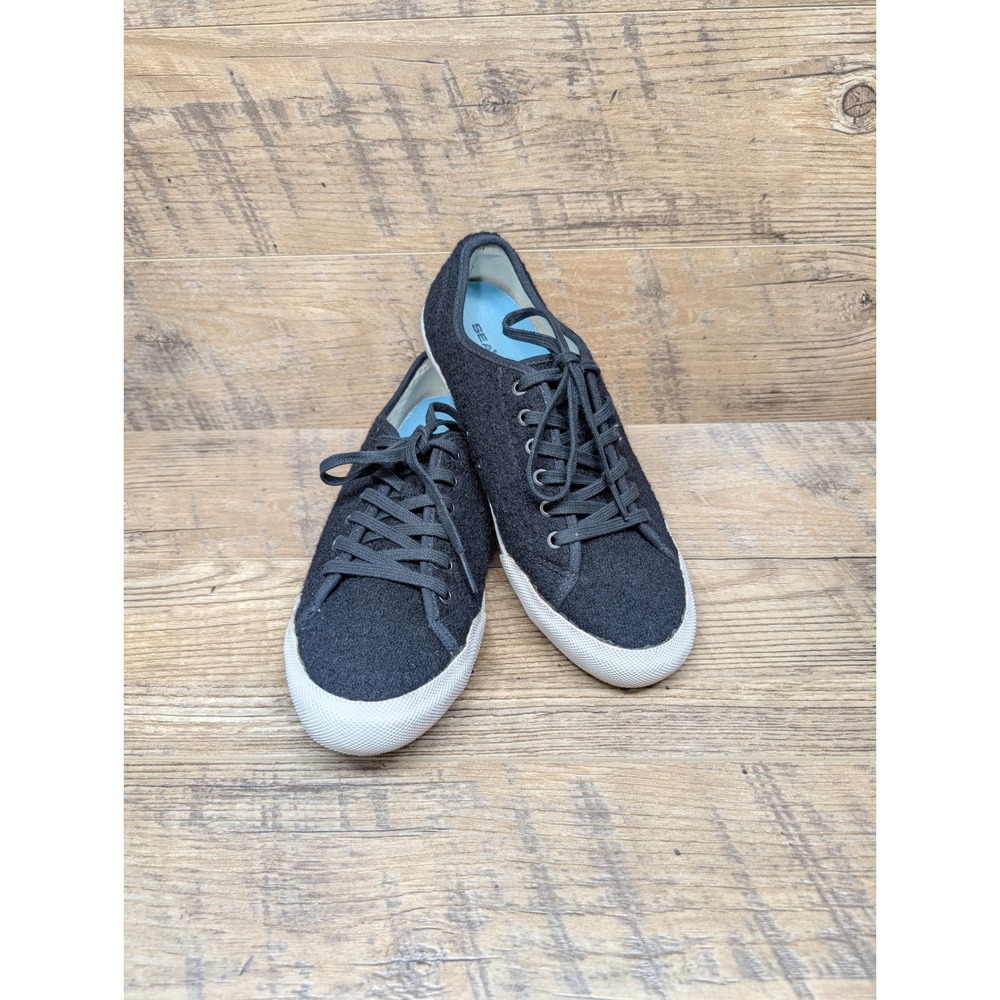 SeaVees Monterey Wool Low Top Sneakers Black Women 8.5
